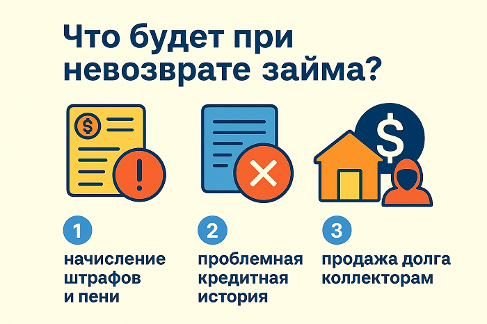Последствия неоплаты займа